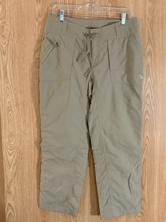 The North Face Pants - The North Face Khaki Drawstring Nylon Hiking Pants